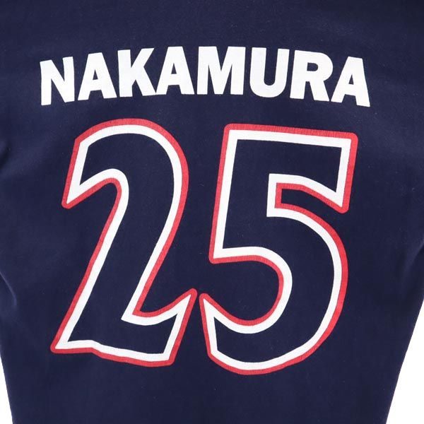 JERZEES ジャージーズ 90s オールド USA製 横浜マリノス 背番号25 村上選手 半袖 サッカー 中村 Tシャツ M 紺 メンズ