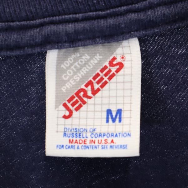 JERZEES ジャージーズ 90s オールド USA製 横浜マリノス 背番号25 村上選手 半袖 サッカー 中村 Tシャツ M 紺 メンズ