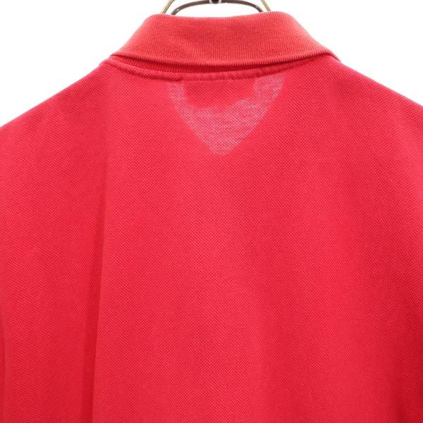 LACOSTE ラコステ ワンポイント 半袖 ポロシャツ 赤 メンズ