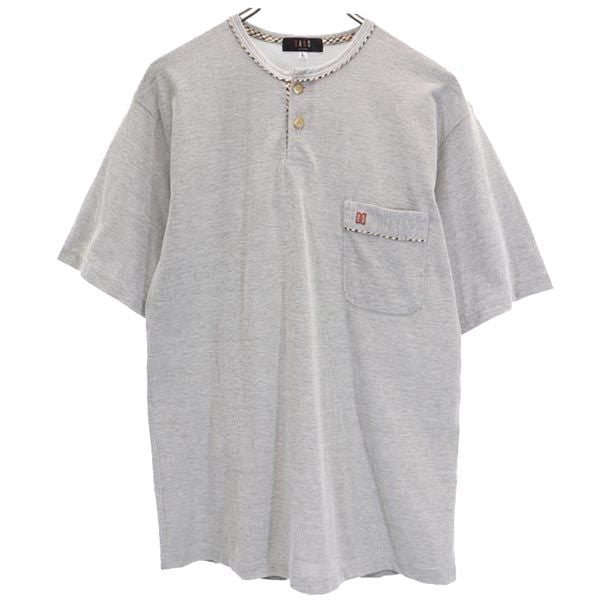 ダックス 半袖 ヘンリーネック Tシャツ L グレー系 DAKS メンズ