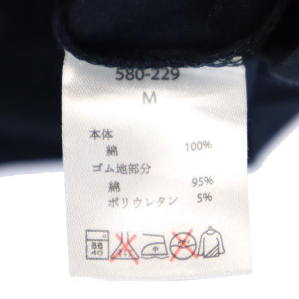 未使用 Mr.JUNK ミスタージュンコ プリント 半袖 Tシャツ M ネイビー クルーネック メンズ