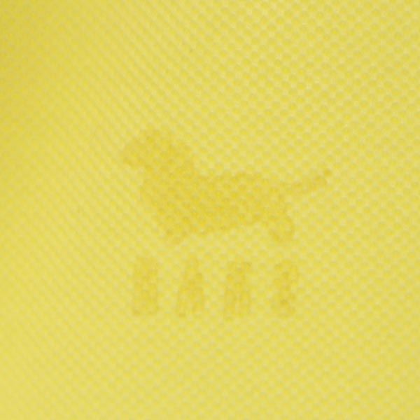 ダックス 日本製 ロゴ刺繍 ゴルフ 半袖 ポロシャツ 4 イエロー DAKS 鹿の子 メンズ