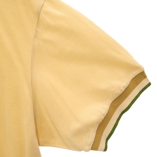 ダックス ロゴ刺繍 ゴルフ 半袖 ポロシャツ L ベージュ系 DAKS 鹿の子 メンズ