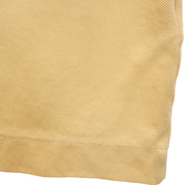 ダックス ロゴ刺繍 ゴルフ 半袖 ポロシャツ L ベージュ系 DAKS 鹿の子 メンズ