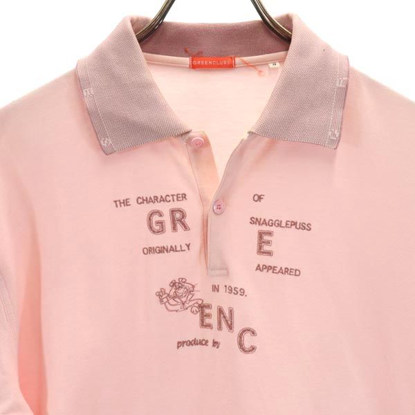 GREENCLUBS グリーンクラブ 半袖 ポロシャツ 3 ピンク メンズ