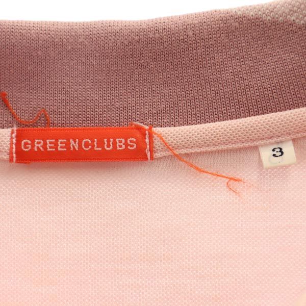 GREENCLUBS グリーンクラブ 半袖 ポロシャツ 3 ピンク メンズ