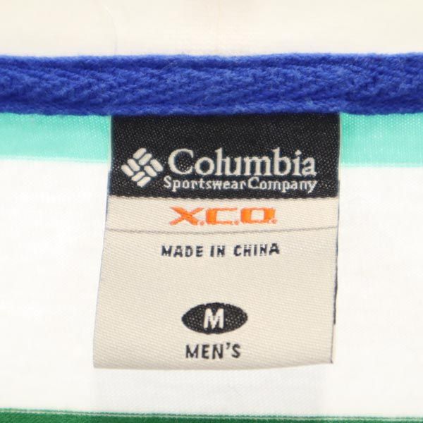 Columbia コロンビア ボーダー柄 半袖 Tシャツ M アウトドア メンズ