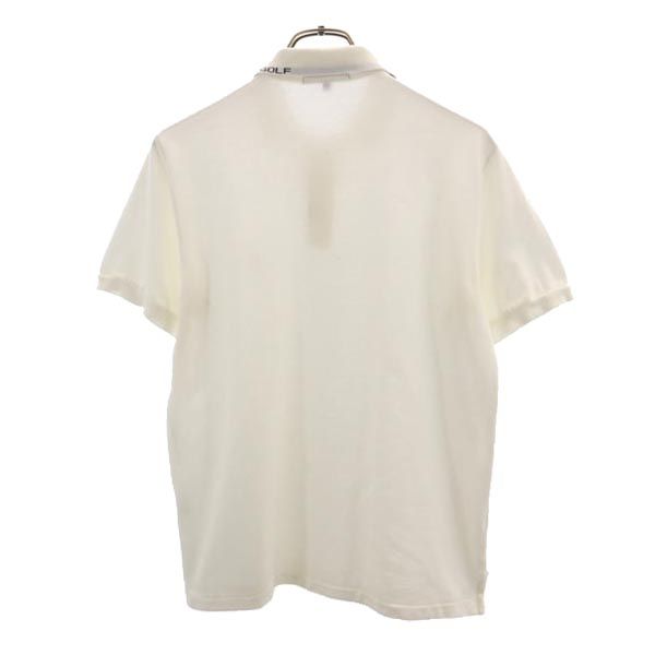 PEARLY GATES パーリーゲイツ 日本製 ゴルフ 半袖 ポロシャツ 2 ホワイト 鹿の子 レディース