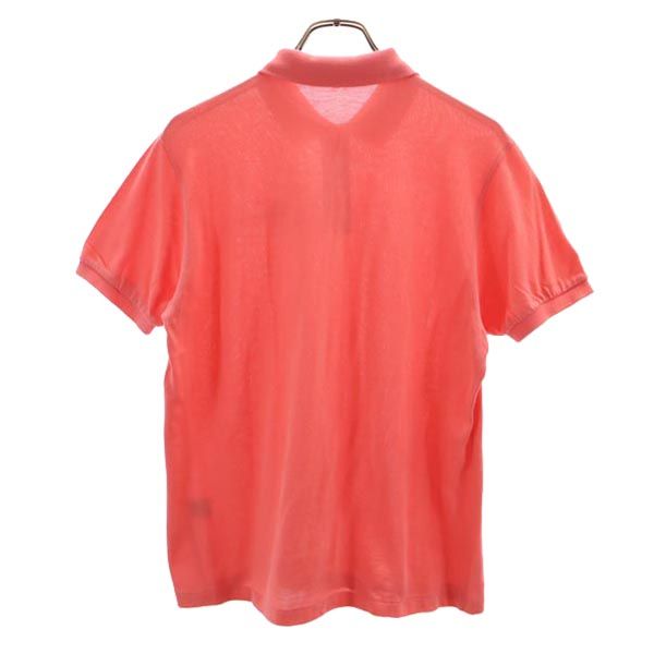 バレンシアガ スポーツ 刺繍 ゴルフ 半袖 ポロシャツ L ピンク系 BALENCIAGA SPORT 鹿の子 レディース