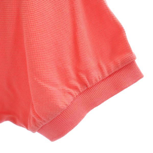 バレンシアガ スポーツ 刺繍 ゴルフ 半袖 ポロシャツ L ピンク系 BALENCIAGA SPORT 鹿の子 レディース