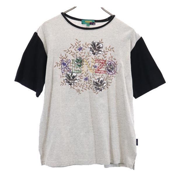 KENZO GOLF ケンゾーゴルフ 日本製 刺繍 半袖 Tシャツ 2 グレー系 メンズ