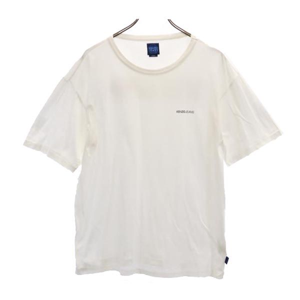 KENZO JEANS ケンゾージーンズ バックプリント 半袖 Tシャツ FREE ホワイト系 メンズ