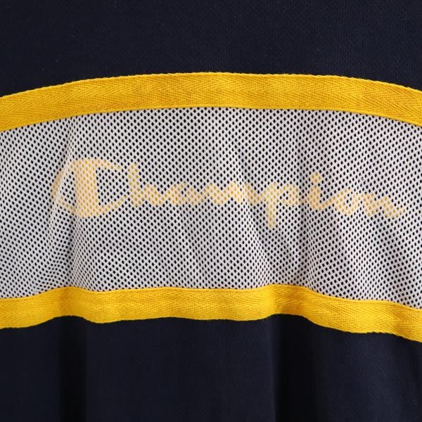 Champion チャンピオン 半袖 メッシュ切替 Tシャツ M 紺系 メンズ