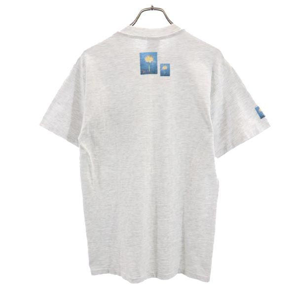 CREEK KEEPERS USA製 プリント 半袖 Tシャツ S オフホワイト メンズ