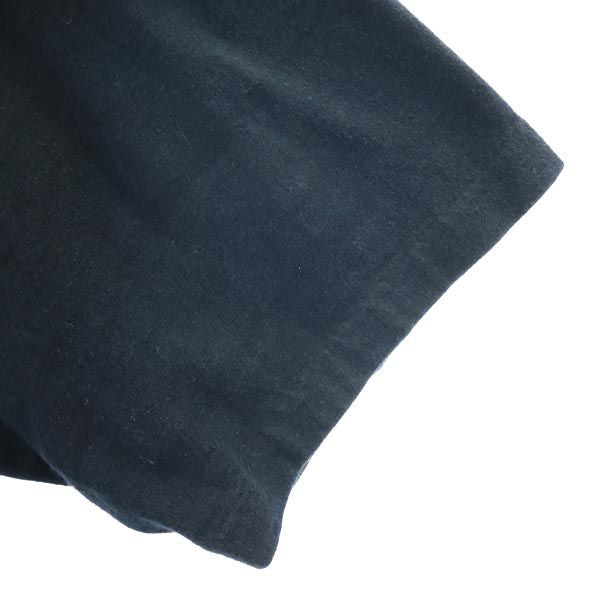 FILA フィラ 90s USA製 ロゴ刺繍 Vネック 半袖 Vネック Tシャツ L ブラック メンズ