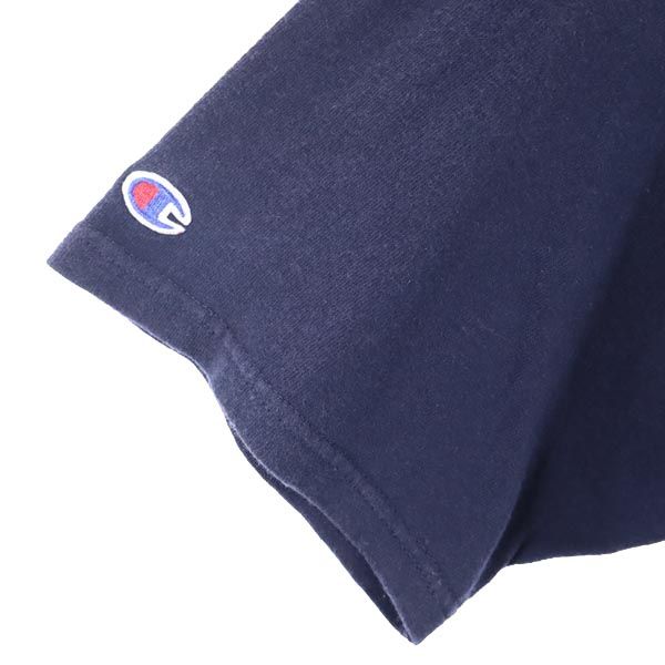 Champion チャンピオン 90s オールド 青タグ ロゴプリント 半袖 Tシャツ L ネイビー メンズ