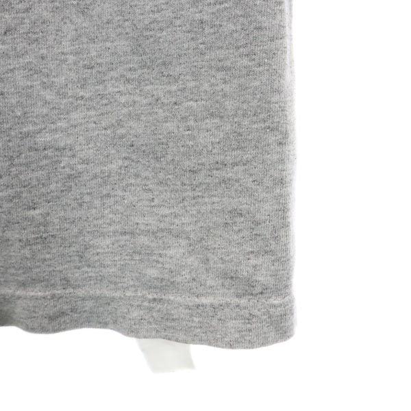adidas アディダス 90s オールド USA製 ロゴプリント 半袖 Tシャツ S グレー メンズ