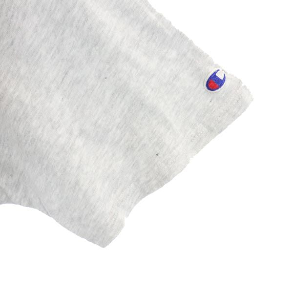 Champion チャンピオン ロゴプリント 半袖 Tシャツ L グレー クルーネック メンズ