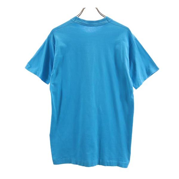 ミッキーマウス プリント 半袖 Tシャツ ブルー系 メンズ