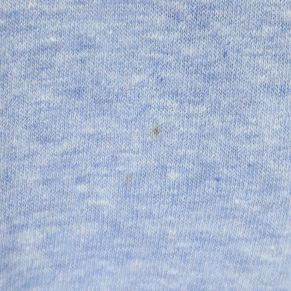 ヘインズ 70s USA製 ヴィンテージ リンガー プリント 半袖 Tシャツ S 青系 Hanes トリム メンズ