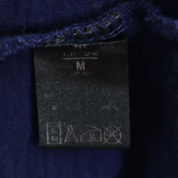 AKM エイケイエム 半袖 Vネック Tシャツ M ネイビー系 胸ポケット メンズ