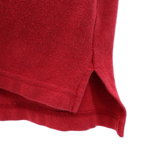 IZOD アイゾット 半袖 ポロシャツ L 赤系 鹿の子 メンズ