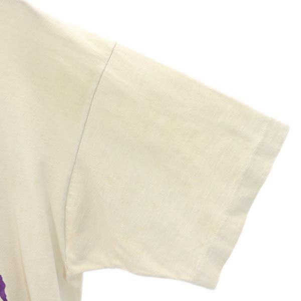 SCREEN STARS スクリーンスターズ 90s オールド USA製 両面プリント サッカー 半袖 Tシャツ XL アイボリー系 ワールドカップ メンズ