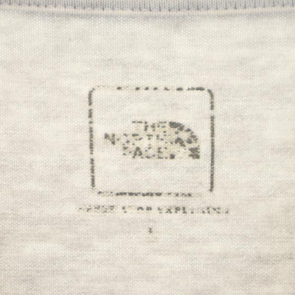 THE NORTH FACE ノースフェイス NT31484 プリント 半袖 Tシャツ L グレー アウトドア メンズ