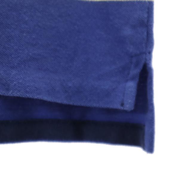 Polo by Ralph Lauren ポロバイラルフローレン ボーダー 半袖 ポロシャツ 150 ブルー系 鹿の子 キッズ