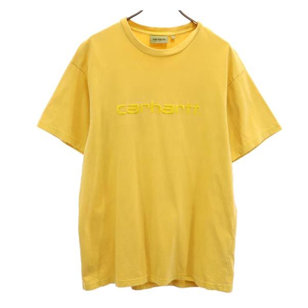 Carhartt カーハート 半袖 Tシャツ M 黄 ロゴ刺_ メンズ