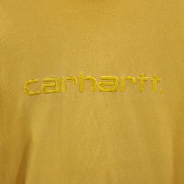 Carhartt カーハート 半袖 Tシャツ M 黄 ロゴ刺_ メンズ