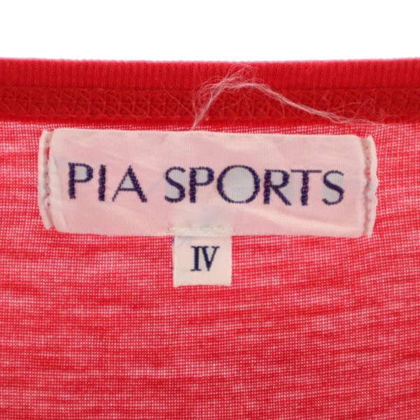 PIA SPORTS ピアスポーツ 半袖 Tシャツ 4 赤 胸ポケット付 メンズ