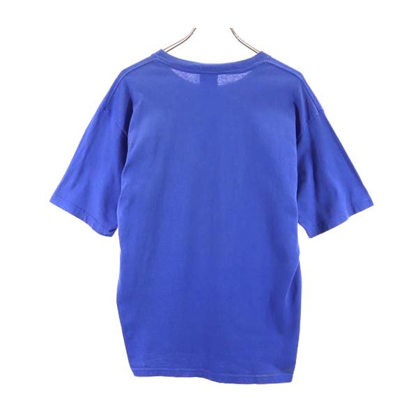 mickey & co. ミッキーアンドコー USA製 ミッキーマウス プリント 半袖 Tシャツ L 青 ディズニー メンズ