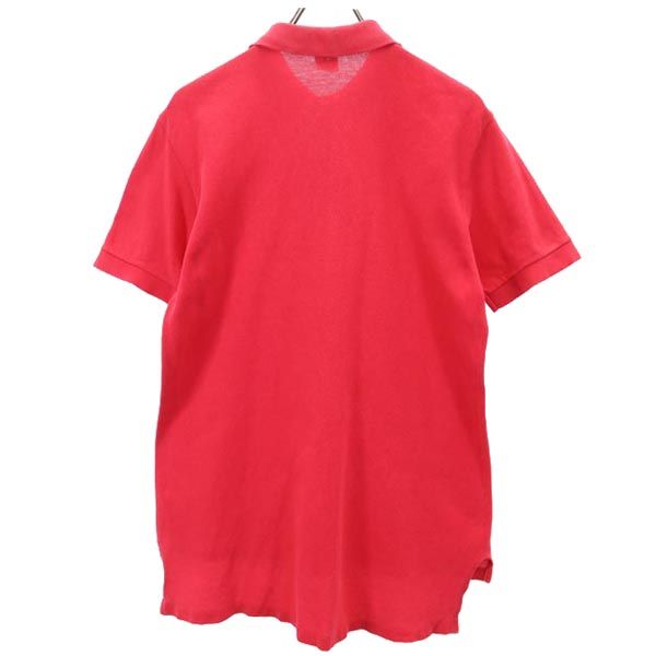 IZOD LACOSTE アイゾットラコステ 90s オールド USA製 半袖 ポロシャツ M ピンク系 鹿の子 メンズ