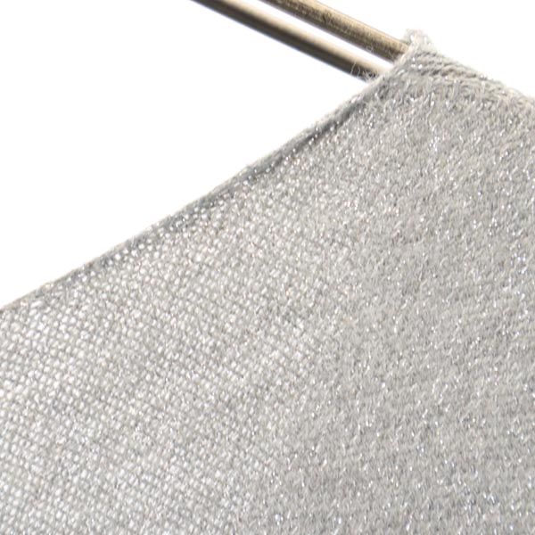 LACOSTE ラコステ 半袖 セーター M グレー系 ニット レディース