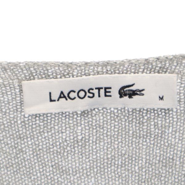 LACOSTE ラコステ 半袖 セーター M グレー系 ニット レディース