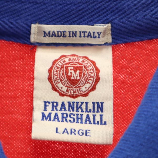 FRANKLIN&MARSHALL フランクリンマーシャル イタリア製 半袖 ポロシャツ L オレンジ系 メンズ