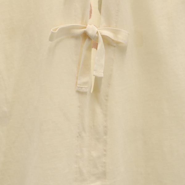 SEE BY CHLOE シーバイクロエ プリント 半袖 カットソー I 40 アイボリー バックリボン レディース