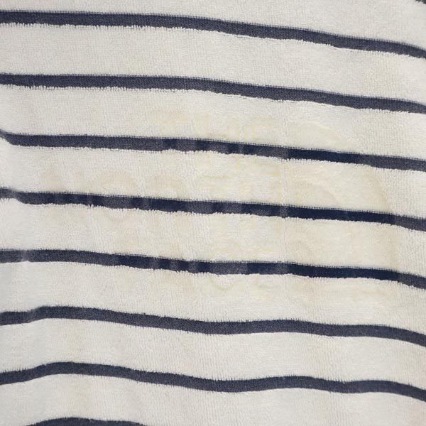 THE NORTH FACE ザノースフェイス AT40803 茶タグ復刻 アウトドア ボーダー柄 半袖 ポロシャツ S 白×紺 パイル生地 メンズ