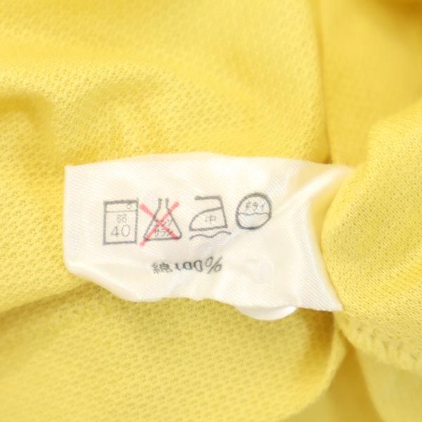 ダックス 半袖 ポロシャツ L イエロー DAKS 鹿の子 メンズ