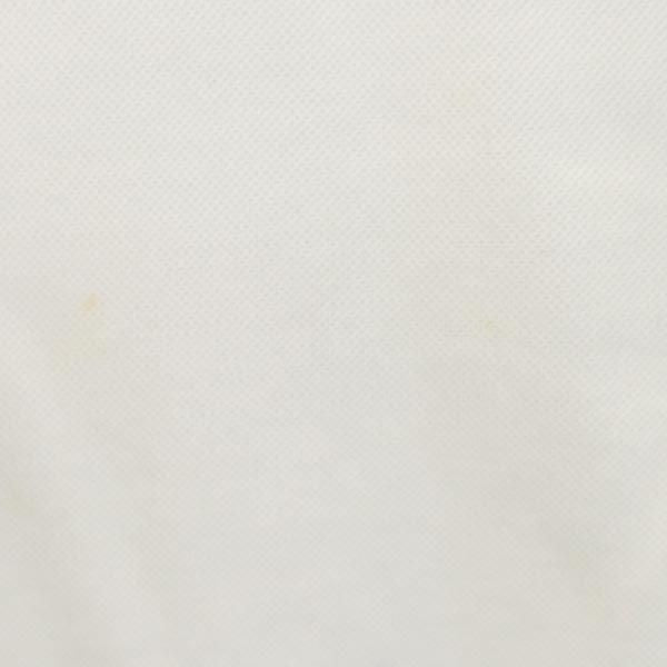 ランバン 日本製 半袖 ポロシャツ 38 白 LANVIN 鹿の子 メンズ