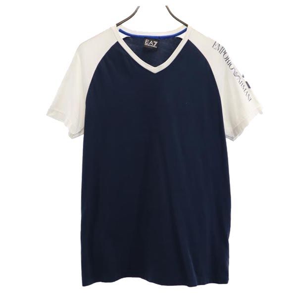 Emporio Armani エンポリオアルマーニ 半袖 Tシャツ M ネイビー系 メンズ