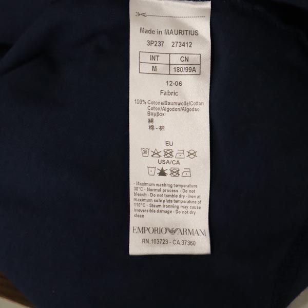 Emporio Armani エンポリオアルマーニ 半袖 Tシャツ M ネイビー系 メンズ