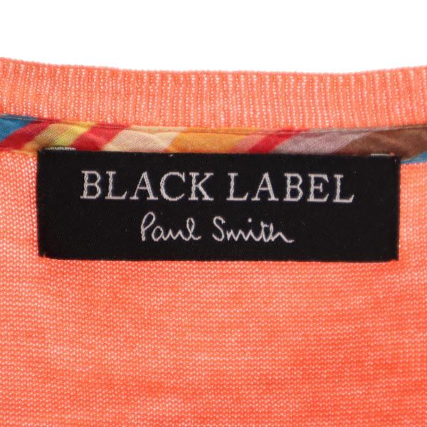 ポールスミス 半袖 カーディガン M オレンジ Paul Smith BLACK LABE レディース