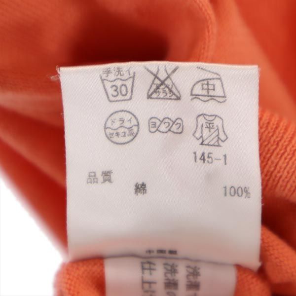 ポールスミス 半袖 カーディガン M オレンジ Paul Smith BLACK LABE レディース