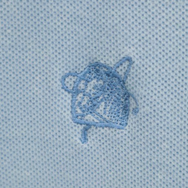 CHAPS チャップス 80s ヴィンテージ 半袖 ポロシャツ M 水色 鹿の子 メンズ