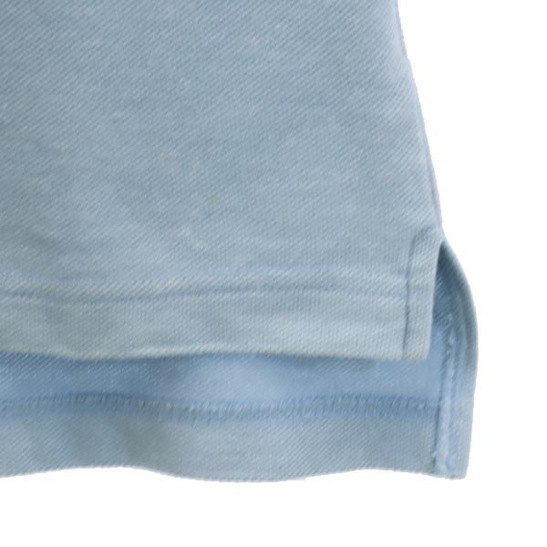 CHAPS チャップス 80s ヴィンテージ 半袖 ポロシャツ M 水色 鹿の子 メンズ