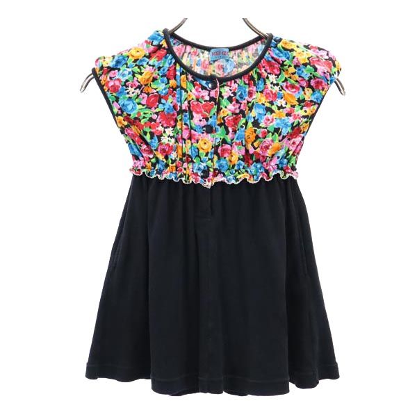 KENZO ケンゾー 日本製 花柄 ノースリーブ ワンピース 120 キッズ