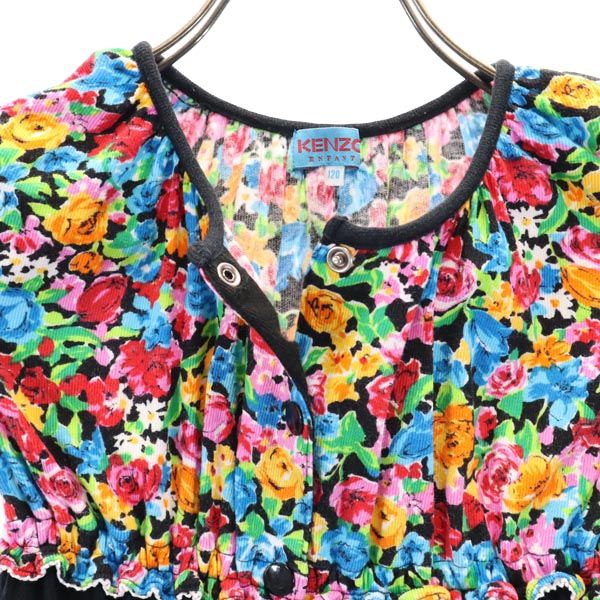 KENZO ケンゾー 日本製 花柄 ノースリーブ ワンピース 120 キッズ