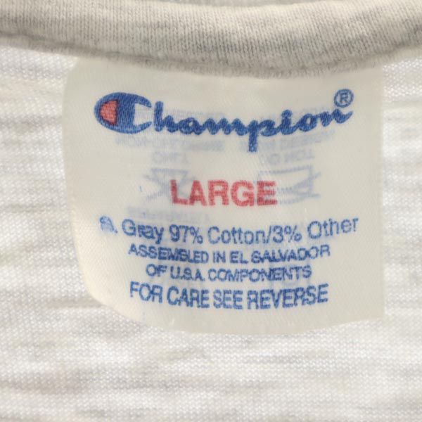 Champion チャンピオン USA製 半袖 Tシャツ L グレー メンズ